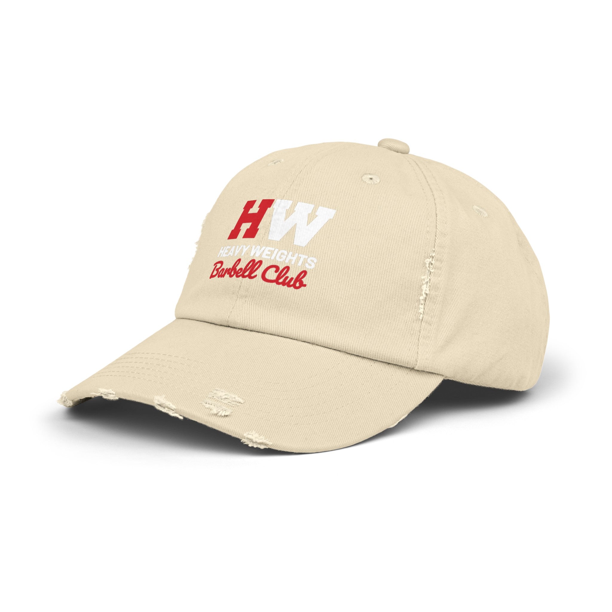 Heavy Weights Barbell Club - Unisex Distressed Cap - Classic Color Logo