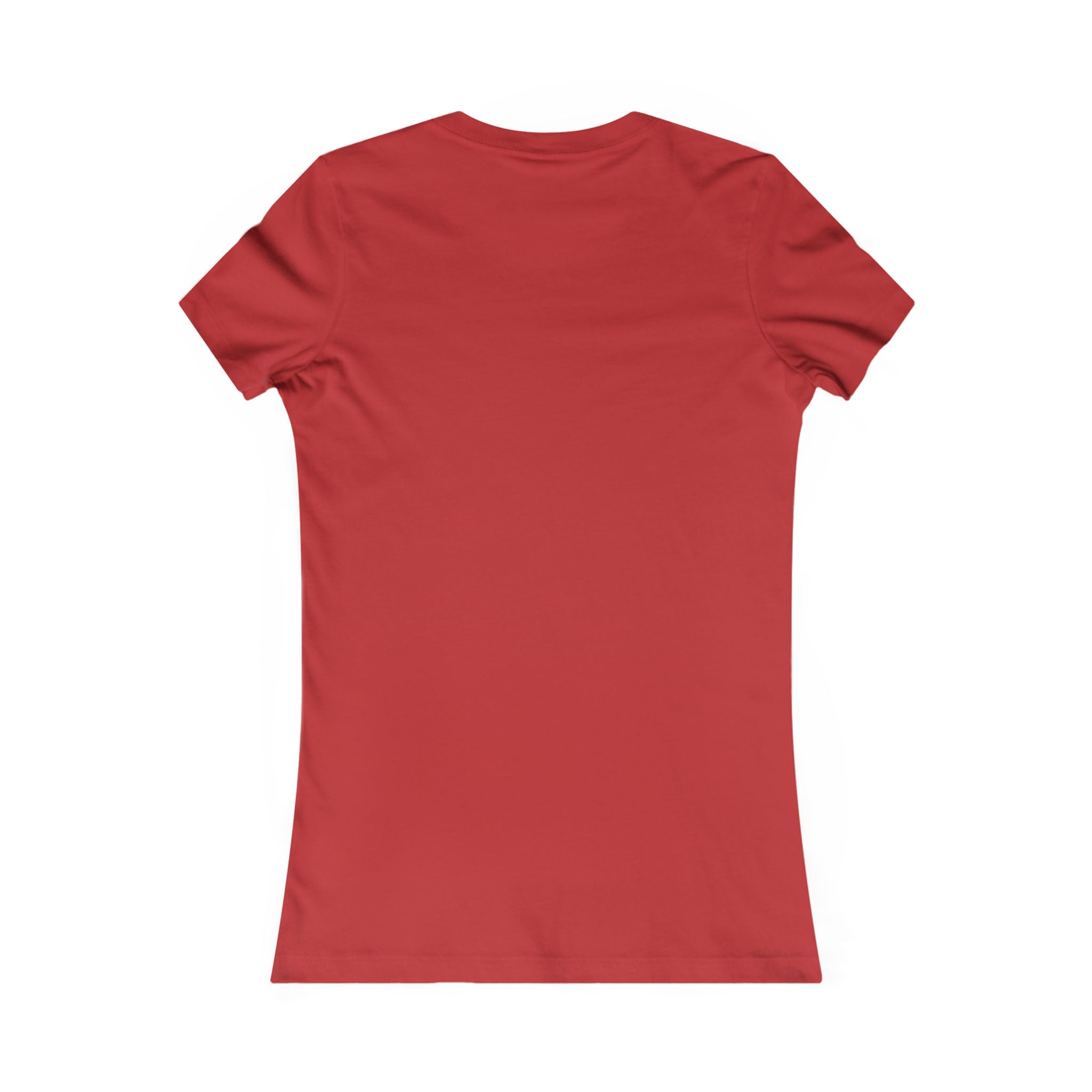 Distressed - Women's Favorite Tee - White Distressed Logo Front - Plain Back