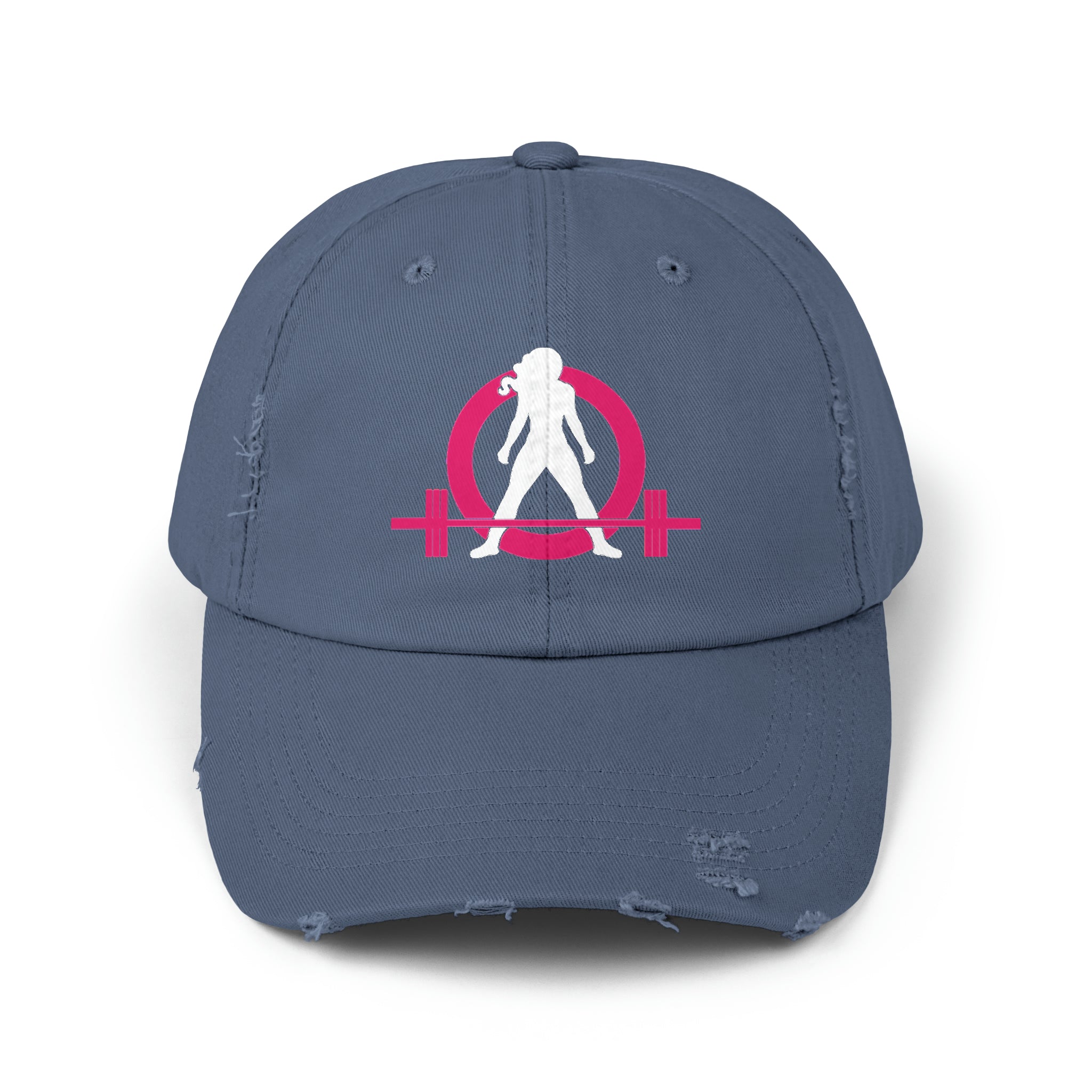 Unisex Distressed Cap - Classic Color Logo