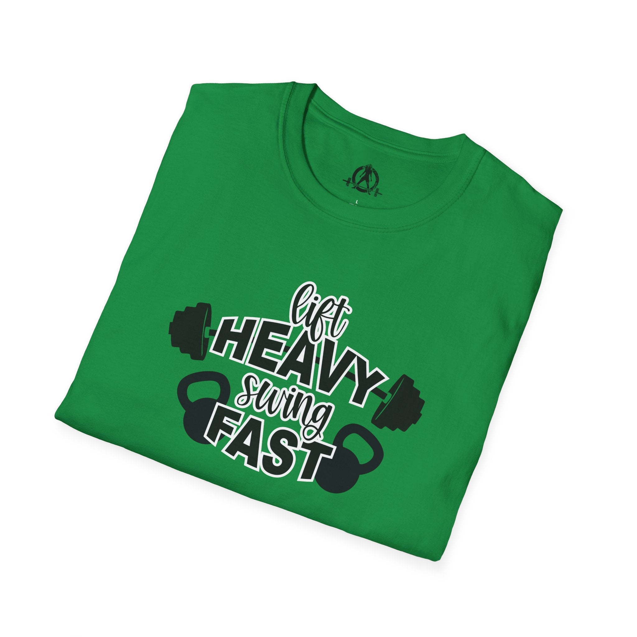 Lift Heavy Swing Fast - Unisex Softstyle T-Shirt - Logo Front