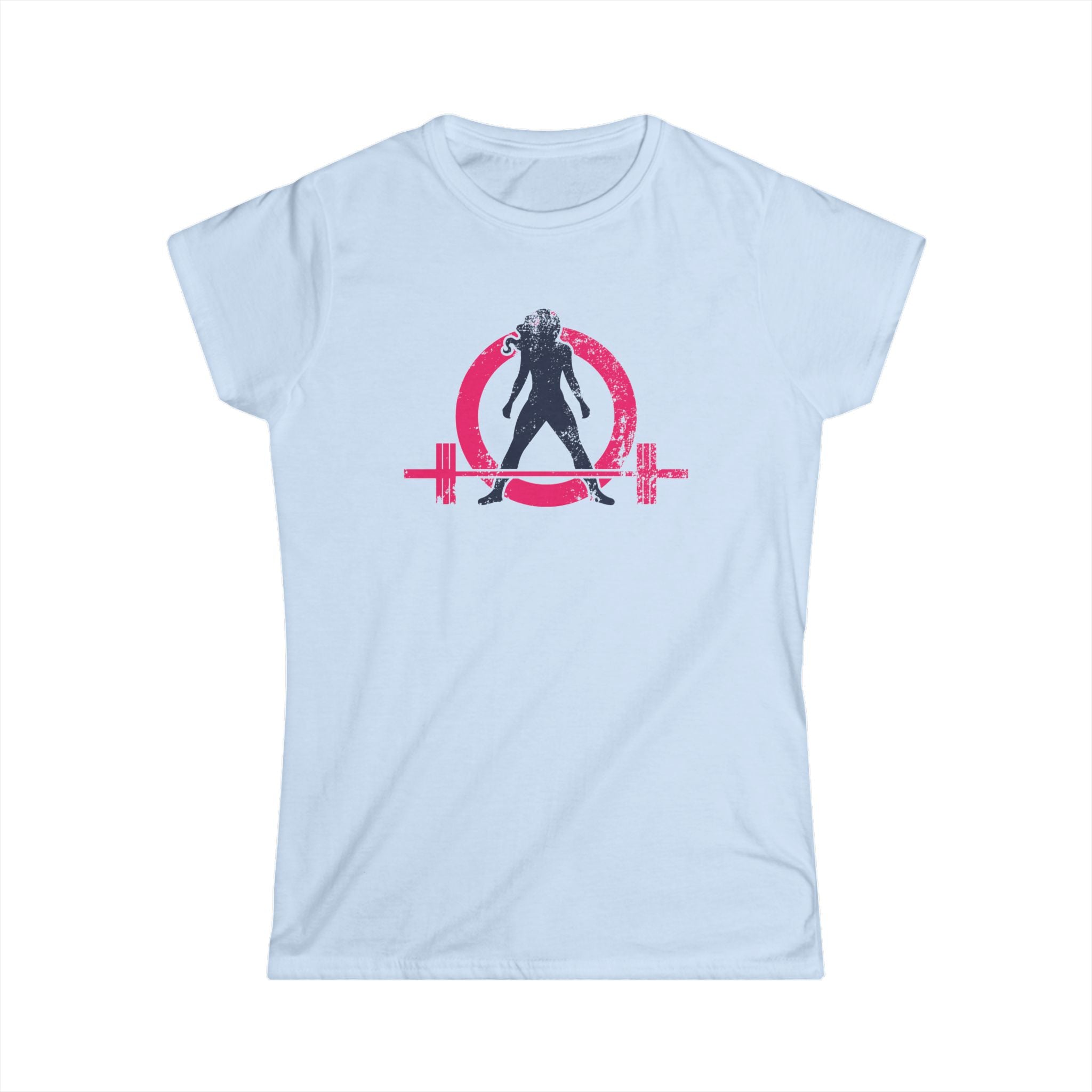 Women's Softstyle Tee - WWLW Distressed Color Logo - Plain Back