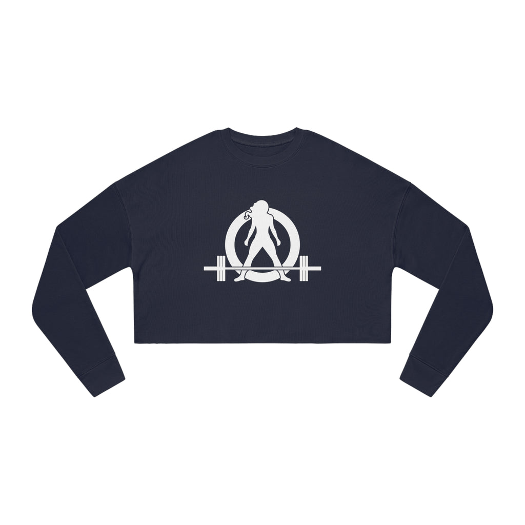 Women's Cropped Sweatshirt - White Original Logo