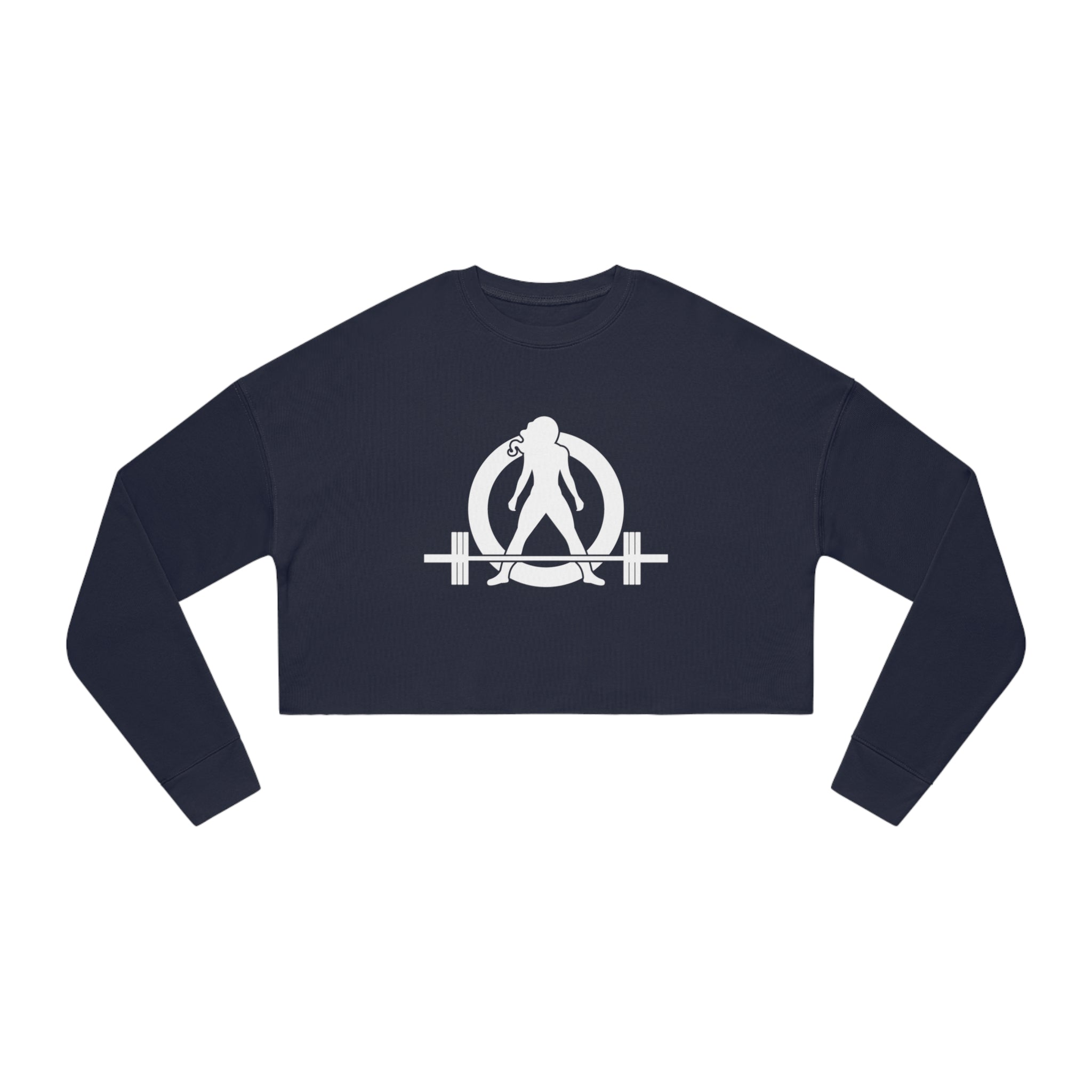 Women's Cropped Sweatshirt - White Original Logo