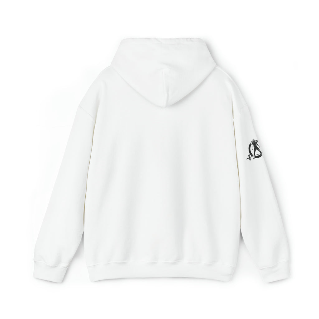 She is Strong - Unisex Heavy Blend Hooded Sweatshirt - Dark Logo - Plain Back