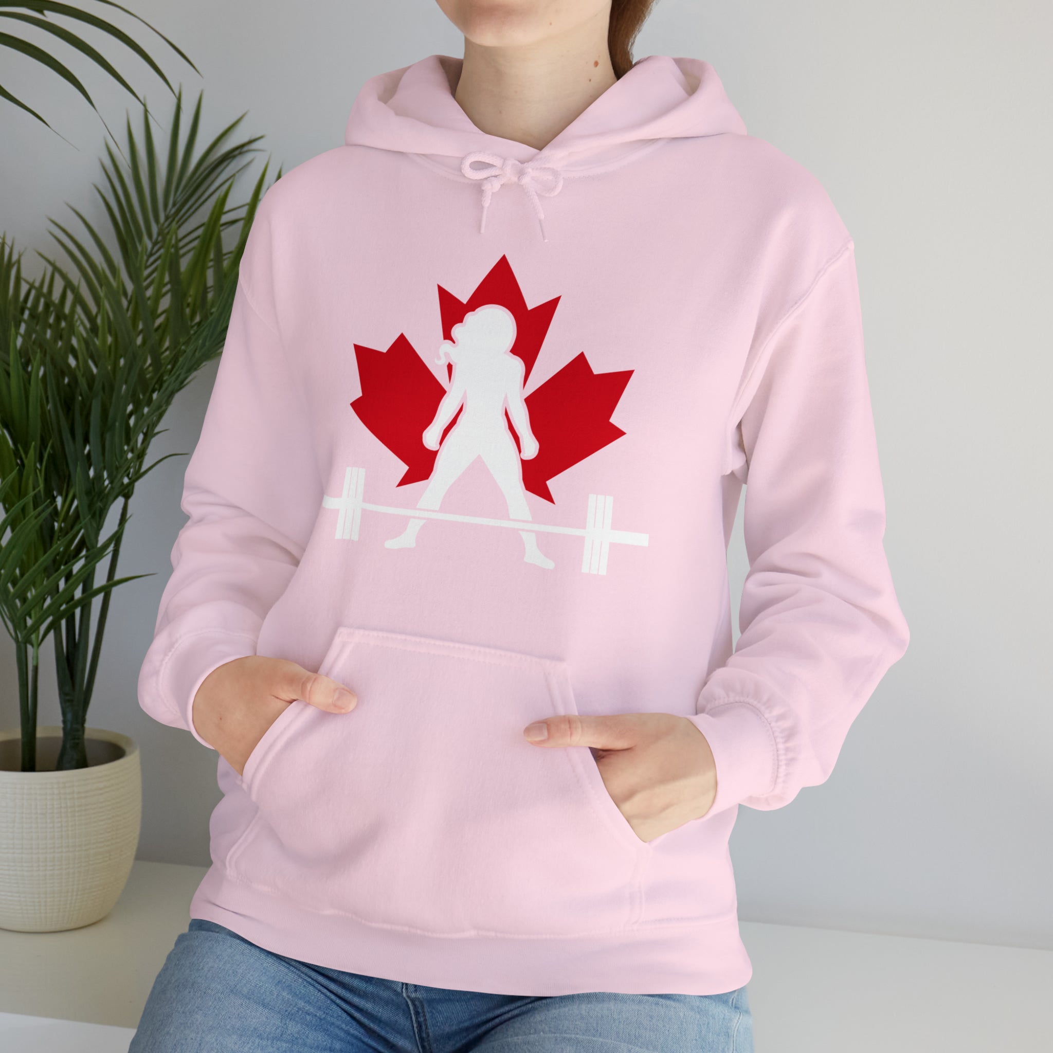 Unisex Heavy Blend Hooded Sweatshirt - Canada Dark Logo - Plain Back