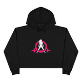 Empowered Crop Hoodie – For Strong Women Who Lift - Classic Logo