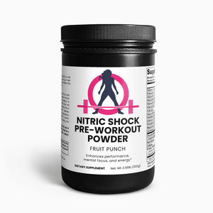 Nitric Shock Pre-Workout Powder (Fruit Punch) - 300 grams