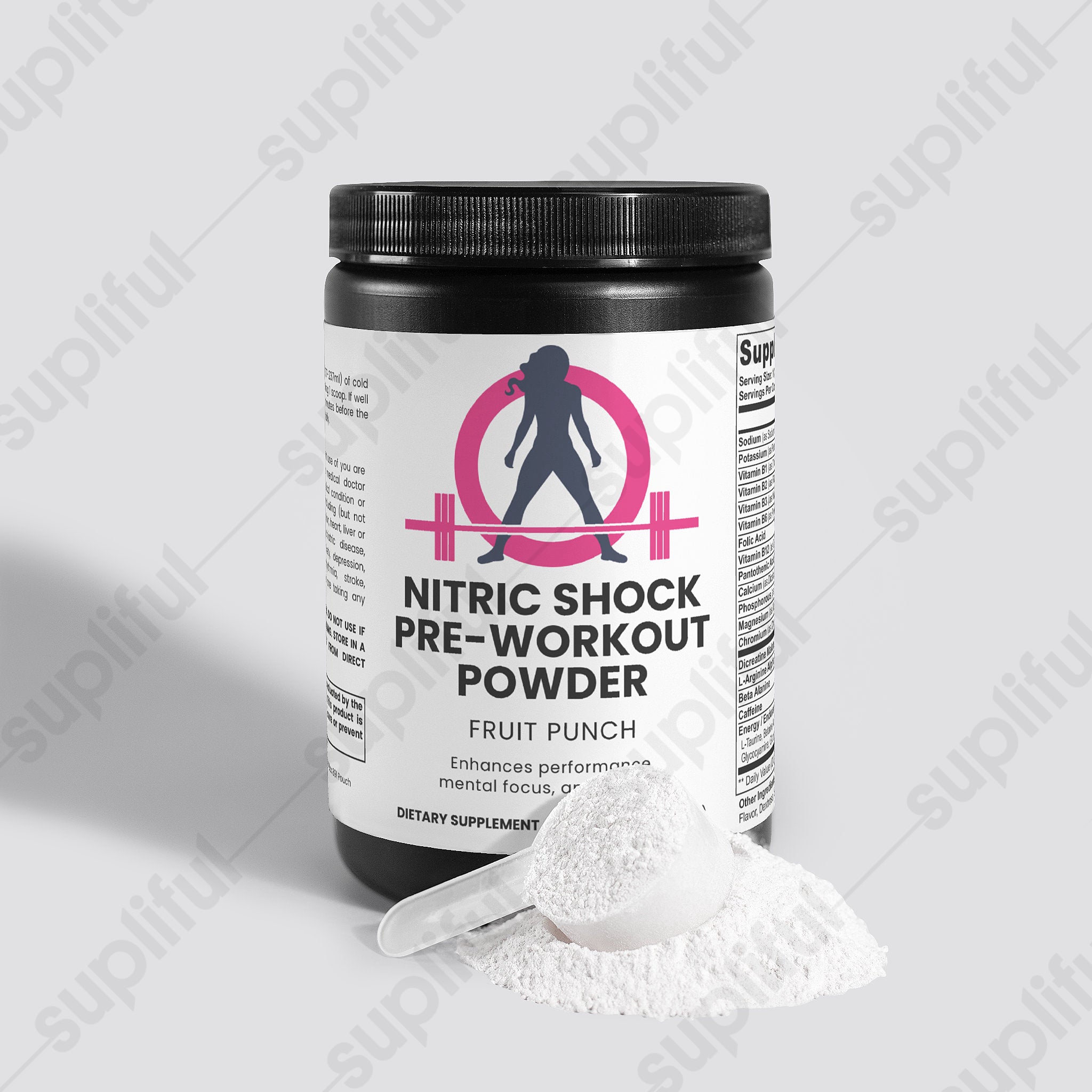 Nitric Shock Pre-Workout Powder (Fruit Punch) - 300 grams