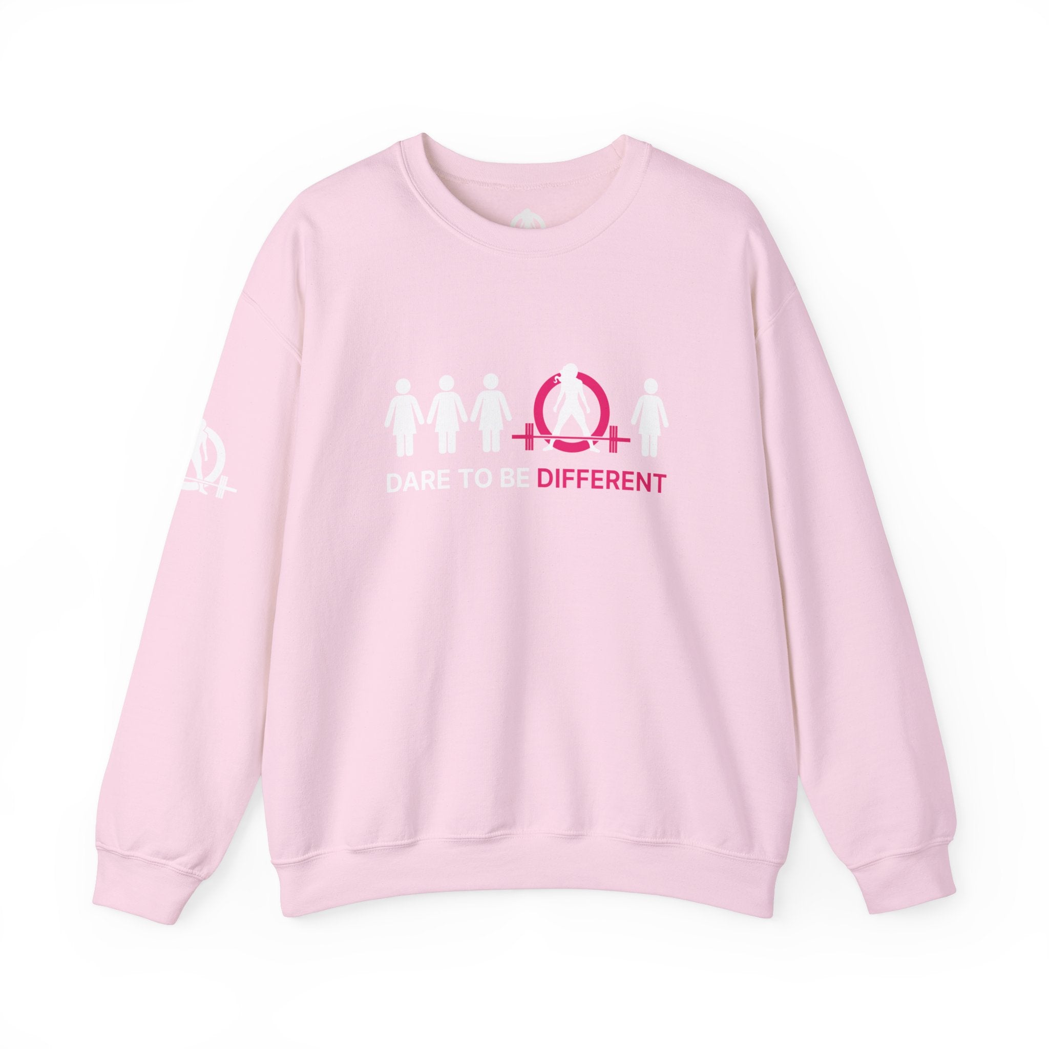 Dare To Be Different - Deadlift - Unisex Heavy Blend™ Crewneck Sweatshirt - Front  Logo