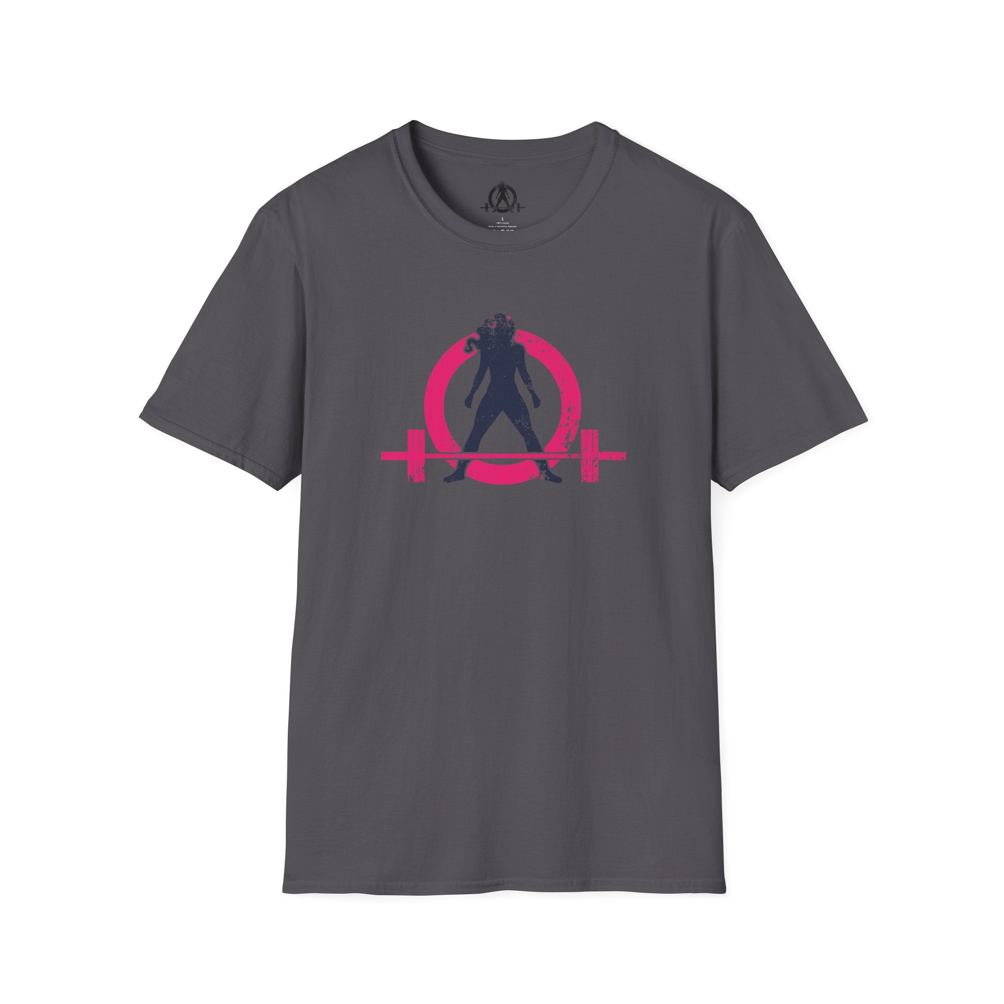 Unisex Softstyle T-Shirt - Inverted Color Distressed Logo - Plain Back (BEST SELLER)