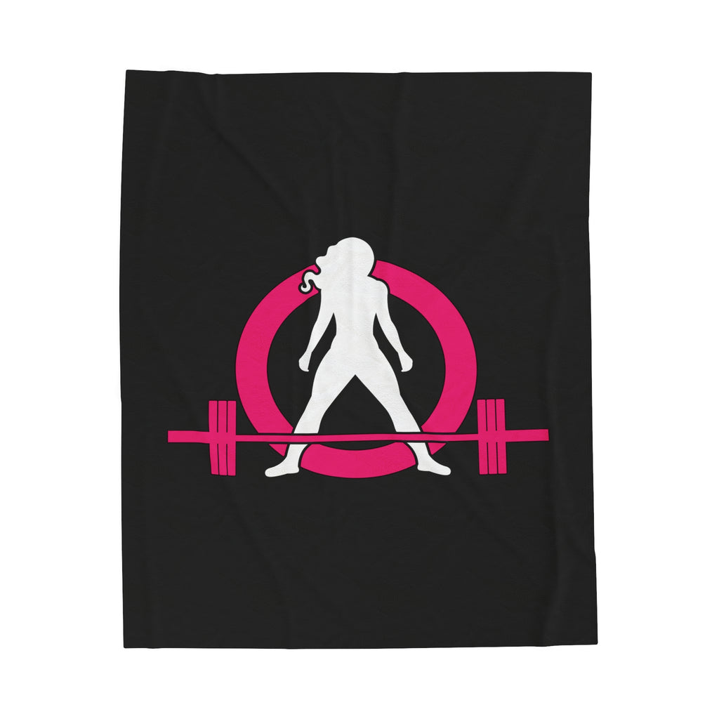 Velveteen Plush Blanket - Classic Dark Logo