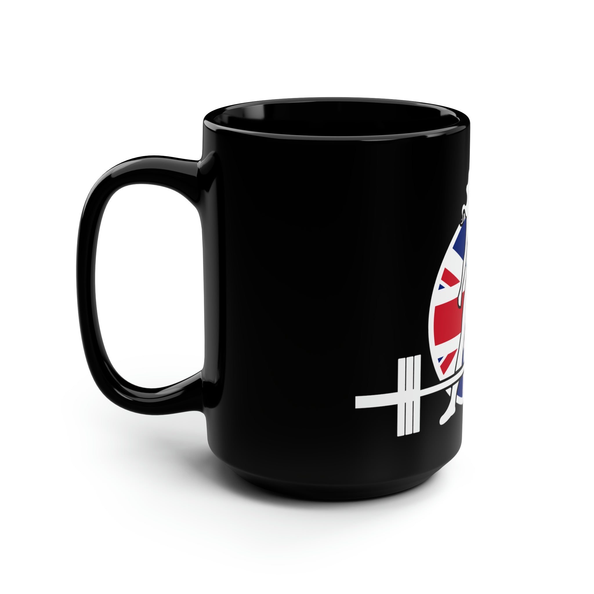 Black Mug, 15oz - UK Logo Dark