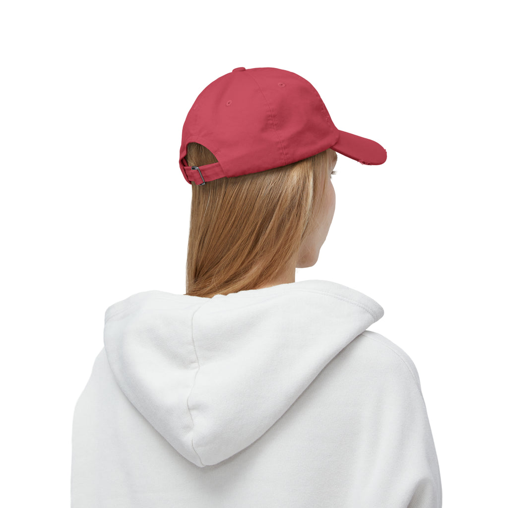 Unisex Distressed Cap - Classic Color Distressed Logo
