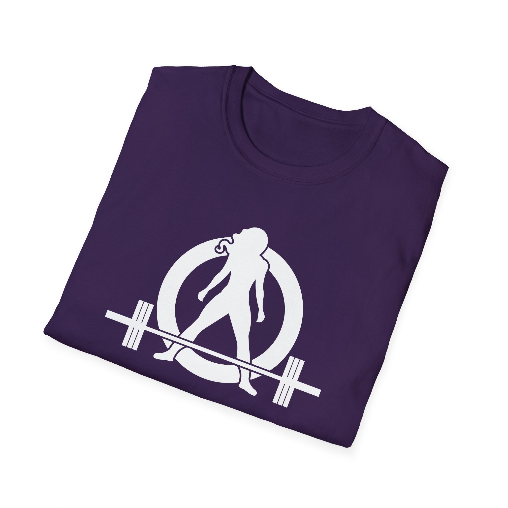 I Workout To Burn Off The Crazy - Unisex Softstyle T-Shirt - White Logo Front & Back