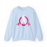 Distressed Logo - Unisex Heavy Blend™ Crewneck Sweatshirt - Inverted Color Logo