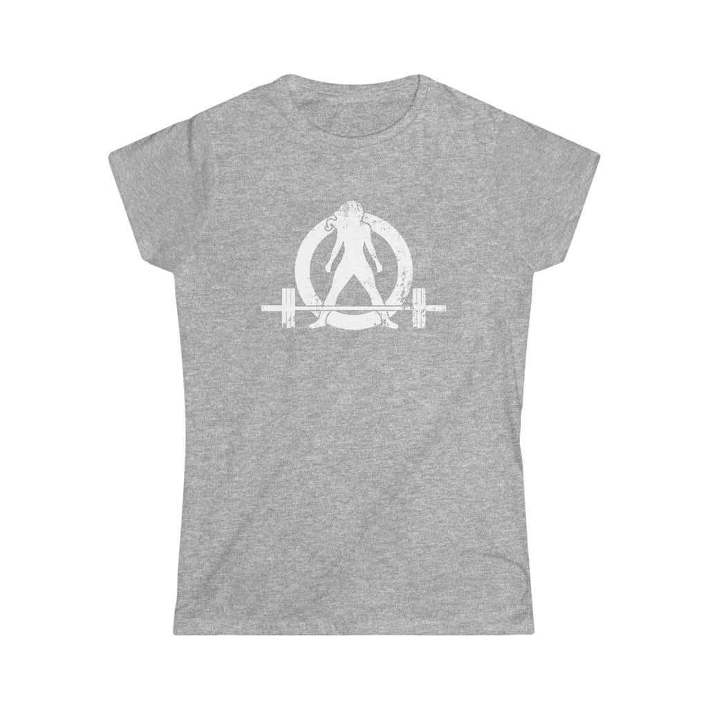 Strong Not Skinny - Women's Softstyle Tee - Distressed Logo & Back