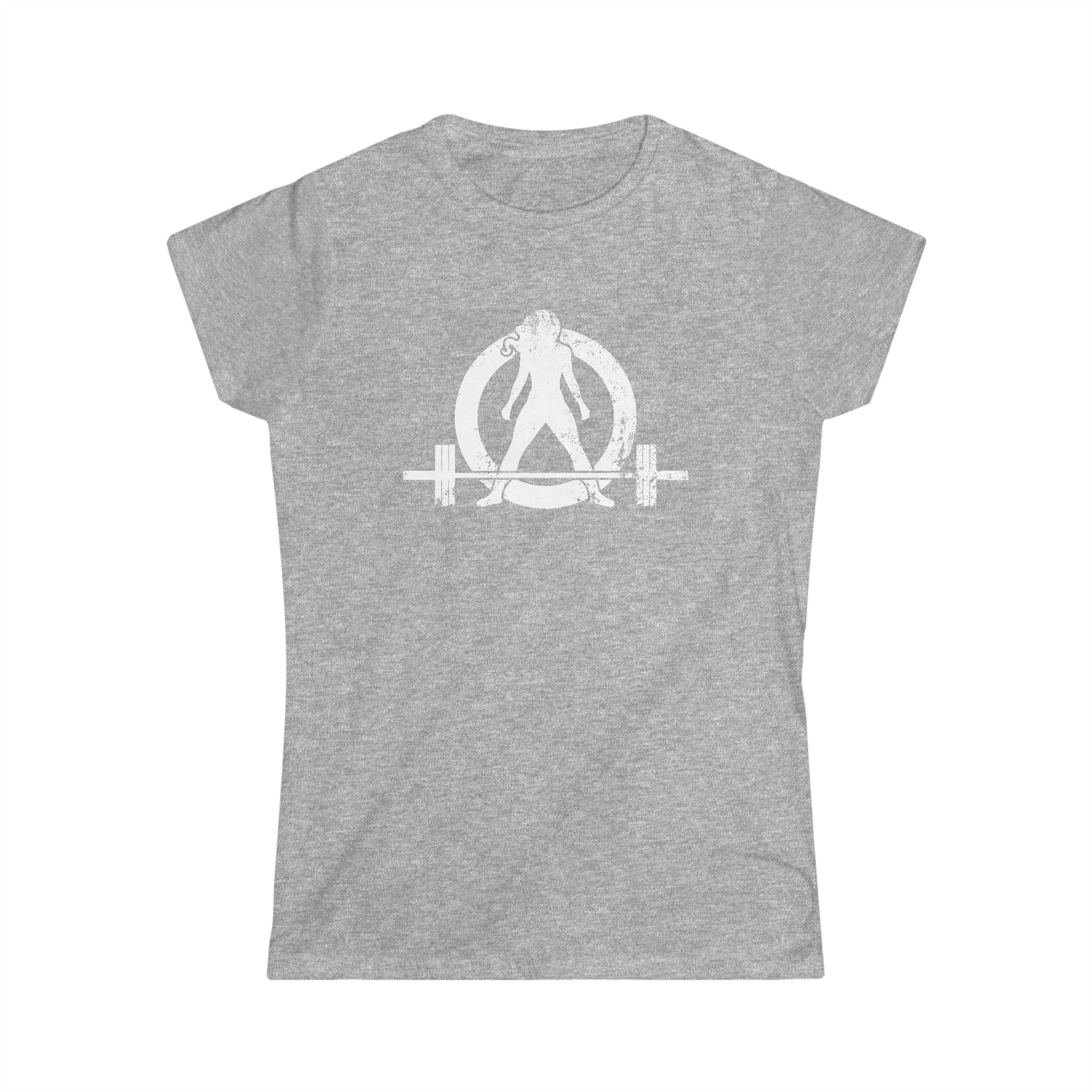 Strong Not Skinny - Women's Softstyle Tee - Distressed Logo & Back