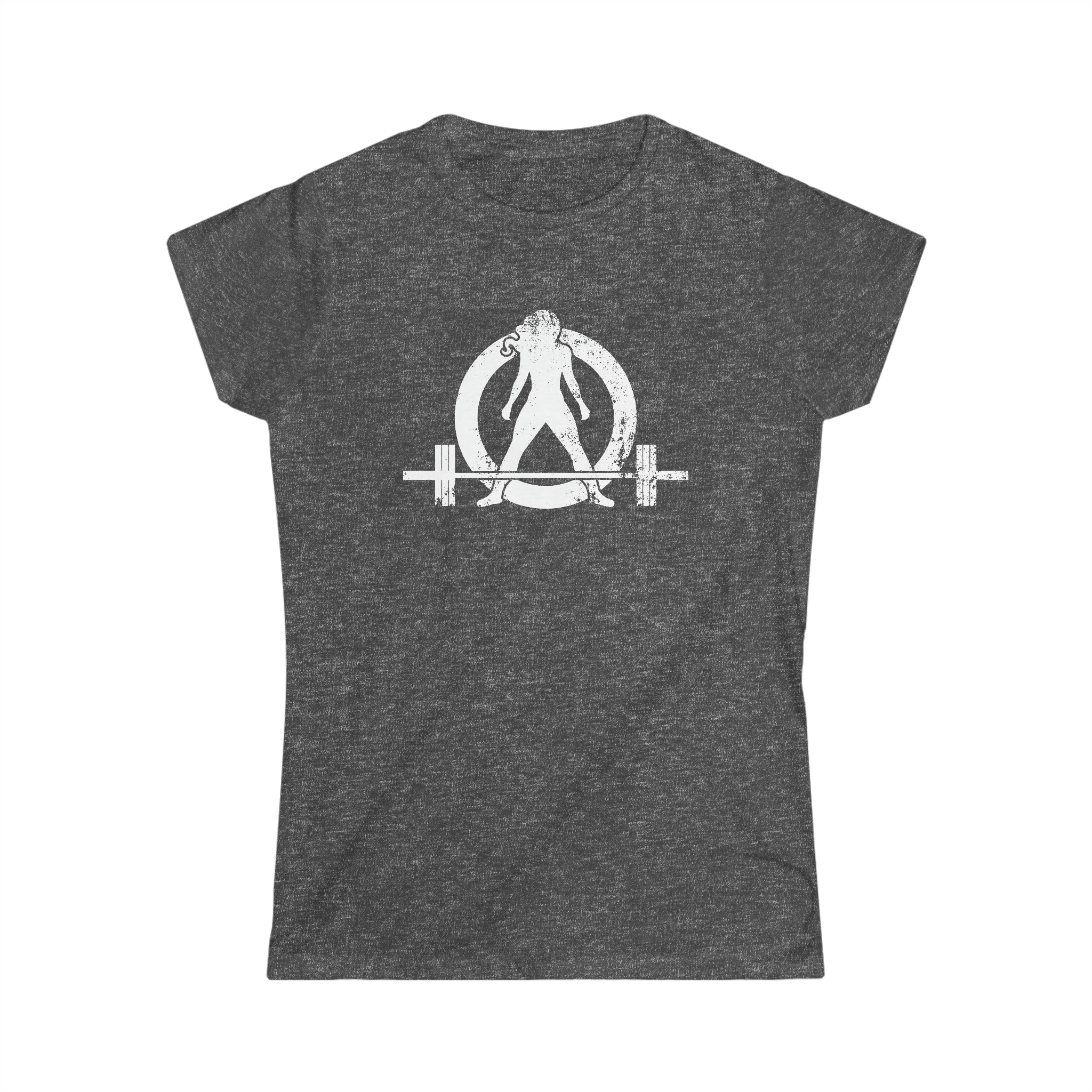 Strong Not Skinny - Women's Softstyle Tee - Distressed Logo & Back