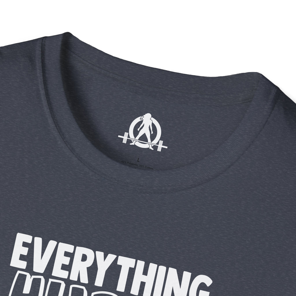 Everything Hurts & I'm Hungry  - Unisex Softstyle T-Shirt - Print on Front Plain Back