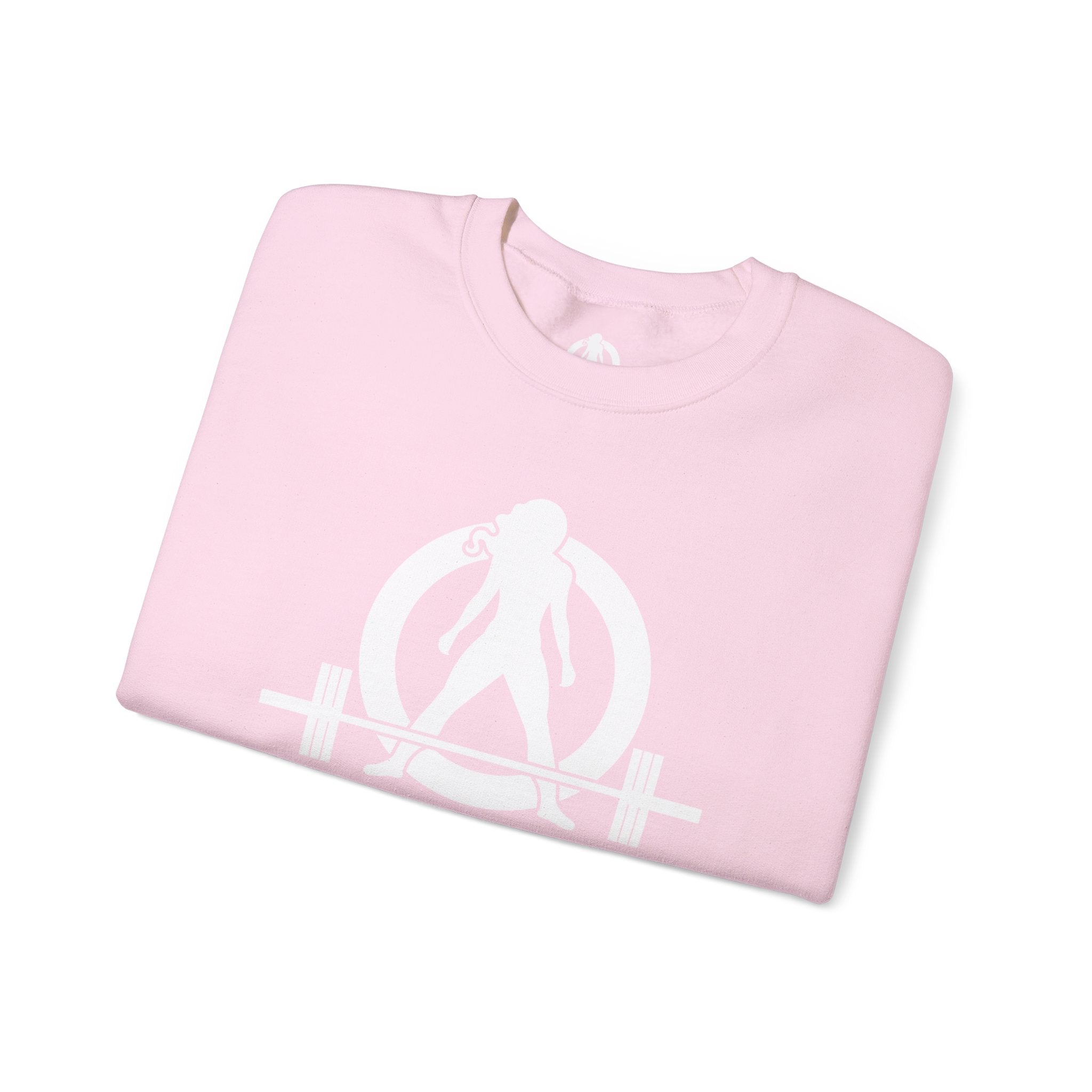 Iron Sharpens Iron - Unisex Heavy Blend™ Crewneck Sweatshirt - Front White Logo - Print on Front & Back