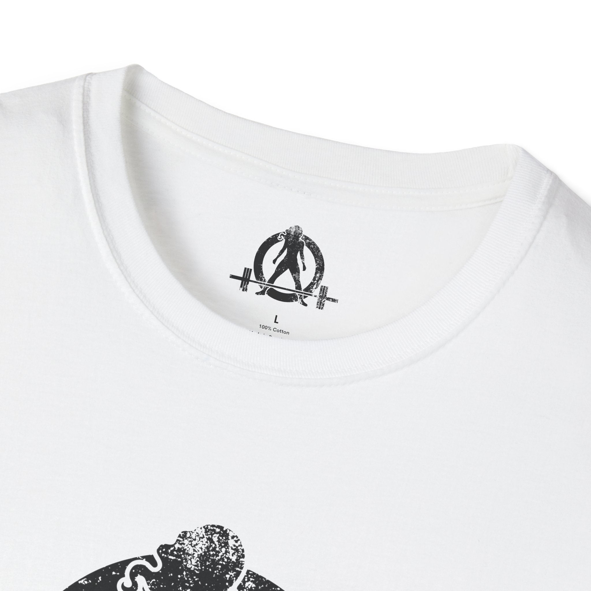 Unisex Softstyle T-Shirt - Black Distressed Logo - Plain Back (BEST SELLER)