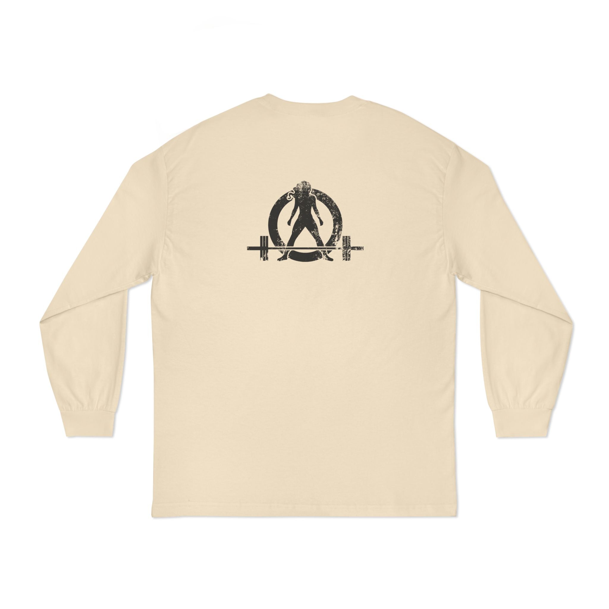 Goal Weight Strong AF - Unisex Classic Long Sleeve T-Shirt - Main Logo Black Print on Front & Back