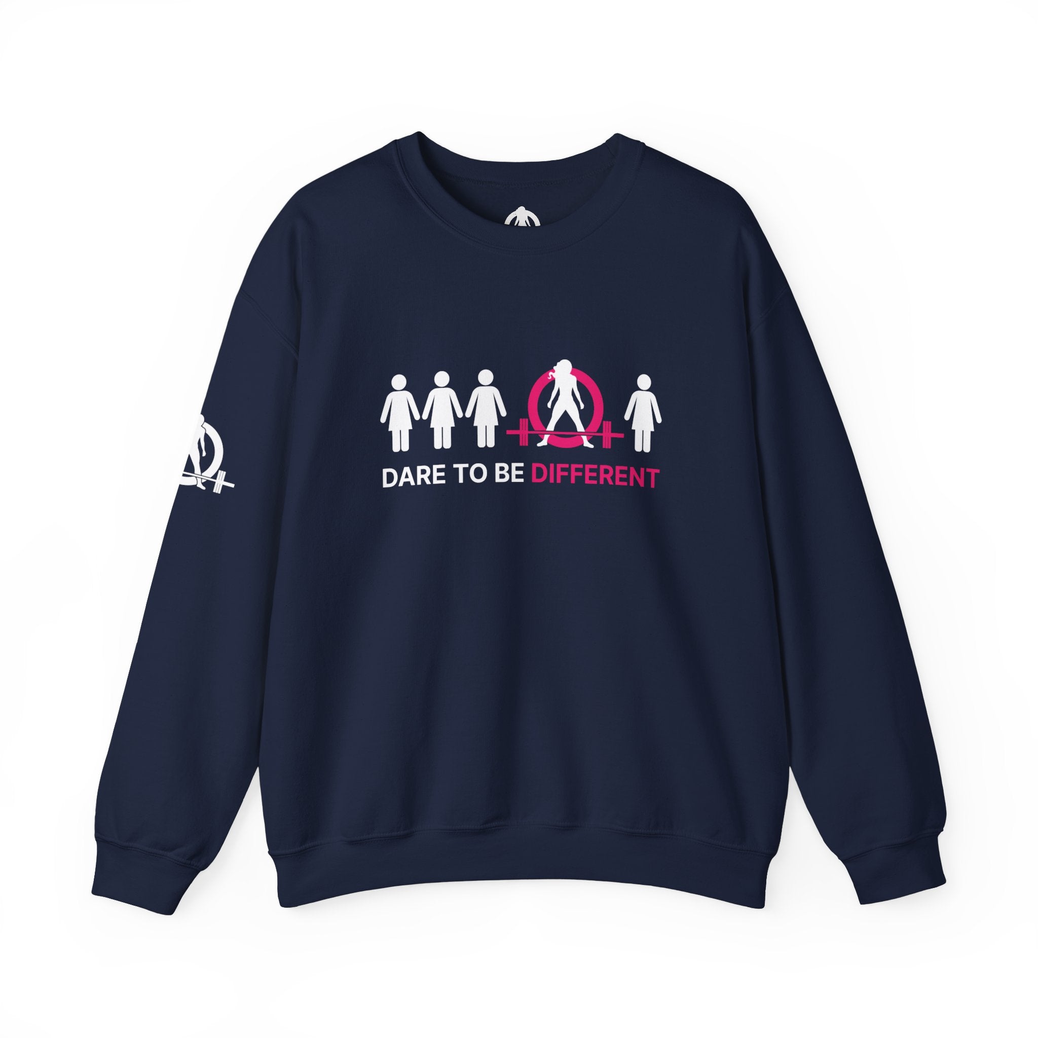 Dare To Be Different - Deadlift - Unisex Heavy Blend™ Crewneck Sweatshirt - Front  Logo