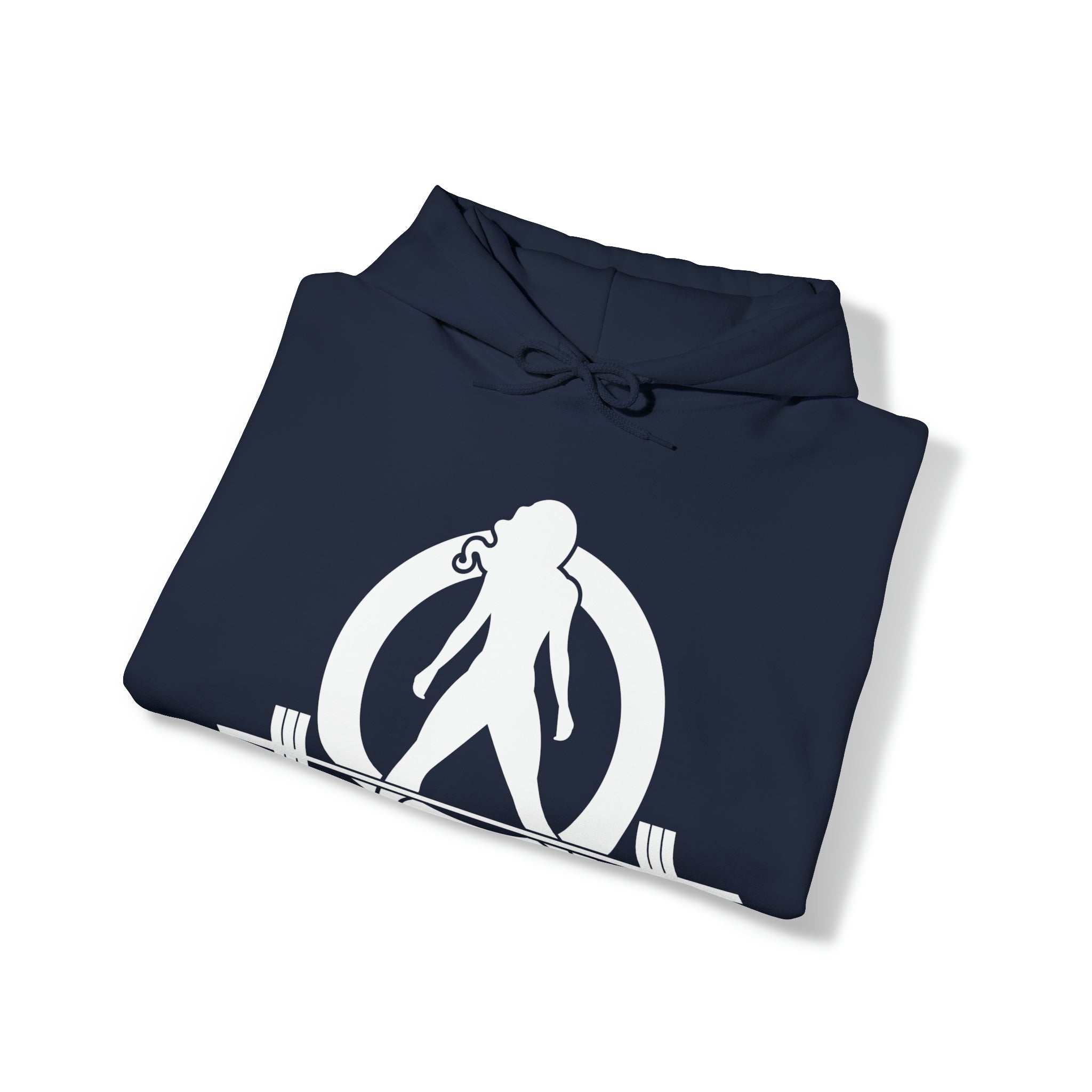 Kick Your Ass - Classic Logo White - Unisex Heavy Blend Hooded Sweatshirt (BEST SELLER)