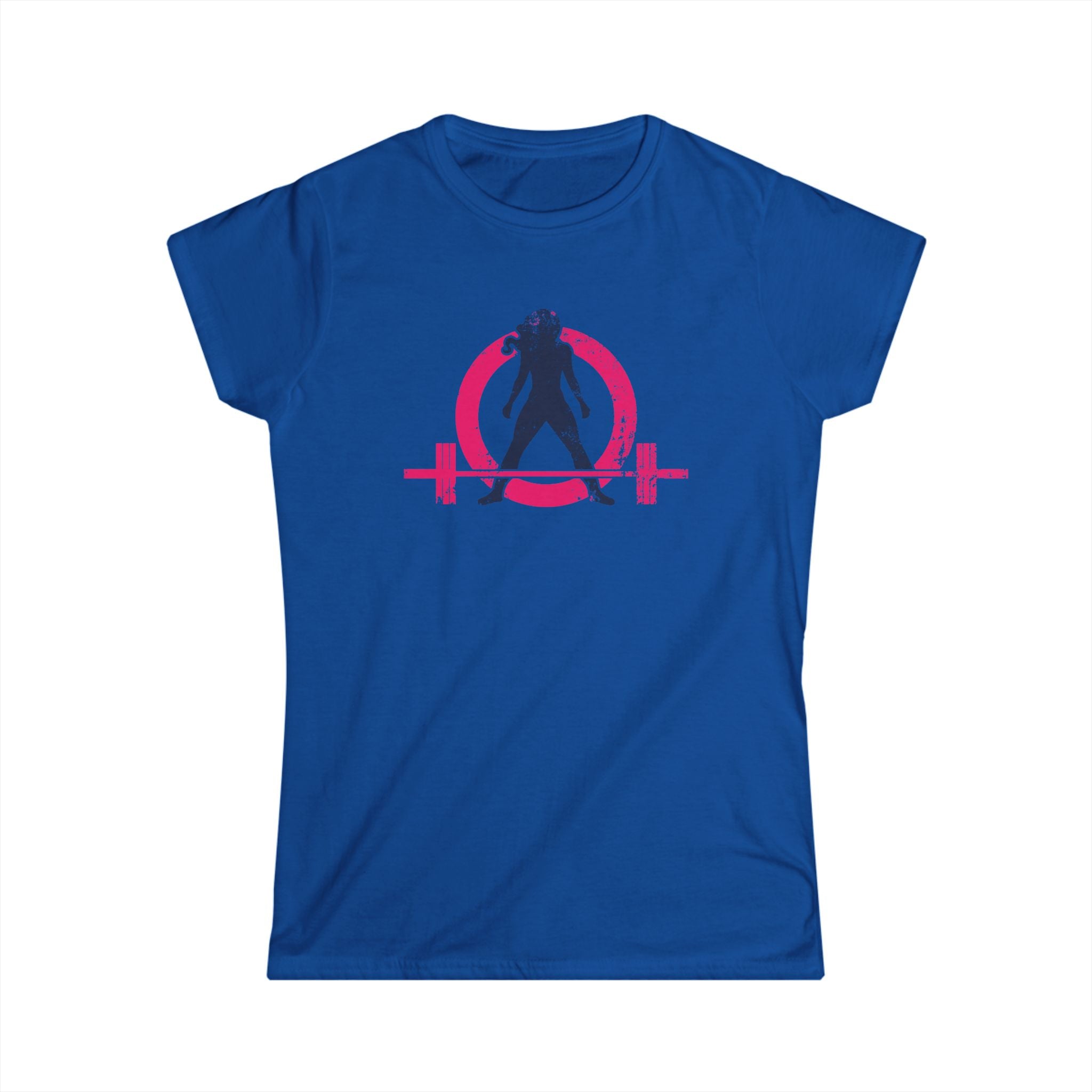 Women's Softstyle Tee - WWLW Distressed Color Logo - Plain Back