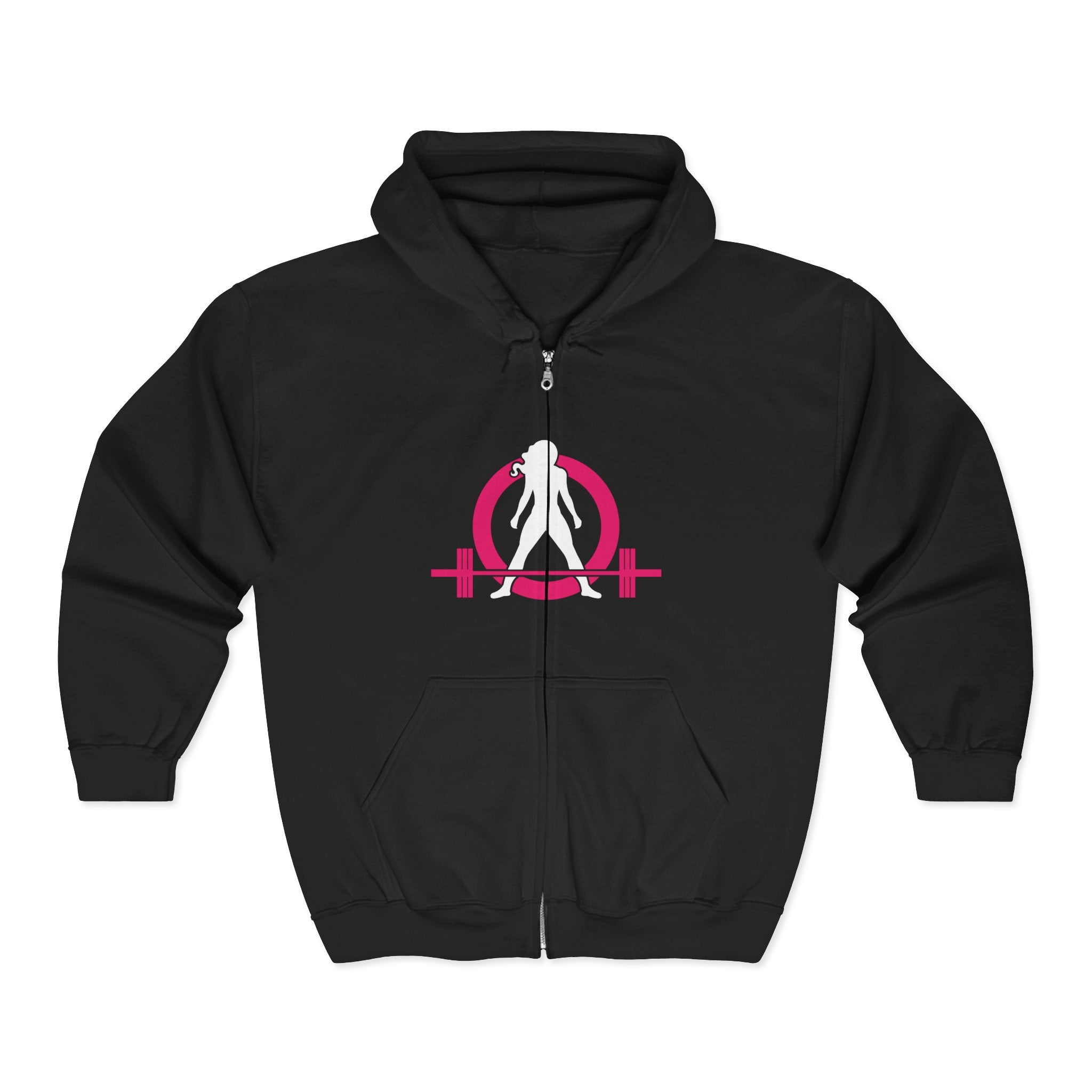 Unisex Heavy Blend™ Full Zip Hooded Sweatshirt - Classic Dark Logo