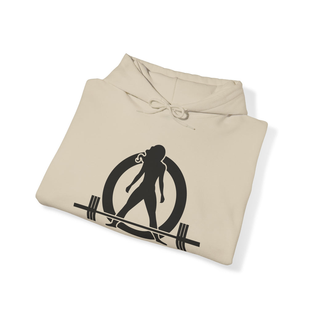 Goal Weight Strong AF - Unisex Heavy Blend Hooded Sweatshirt  - Front & Back Print Black