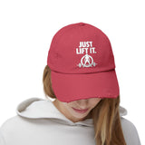Just Lift It - Unisex Distressed Cap