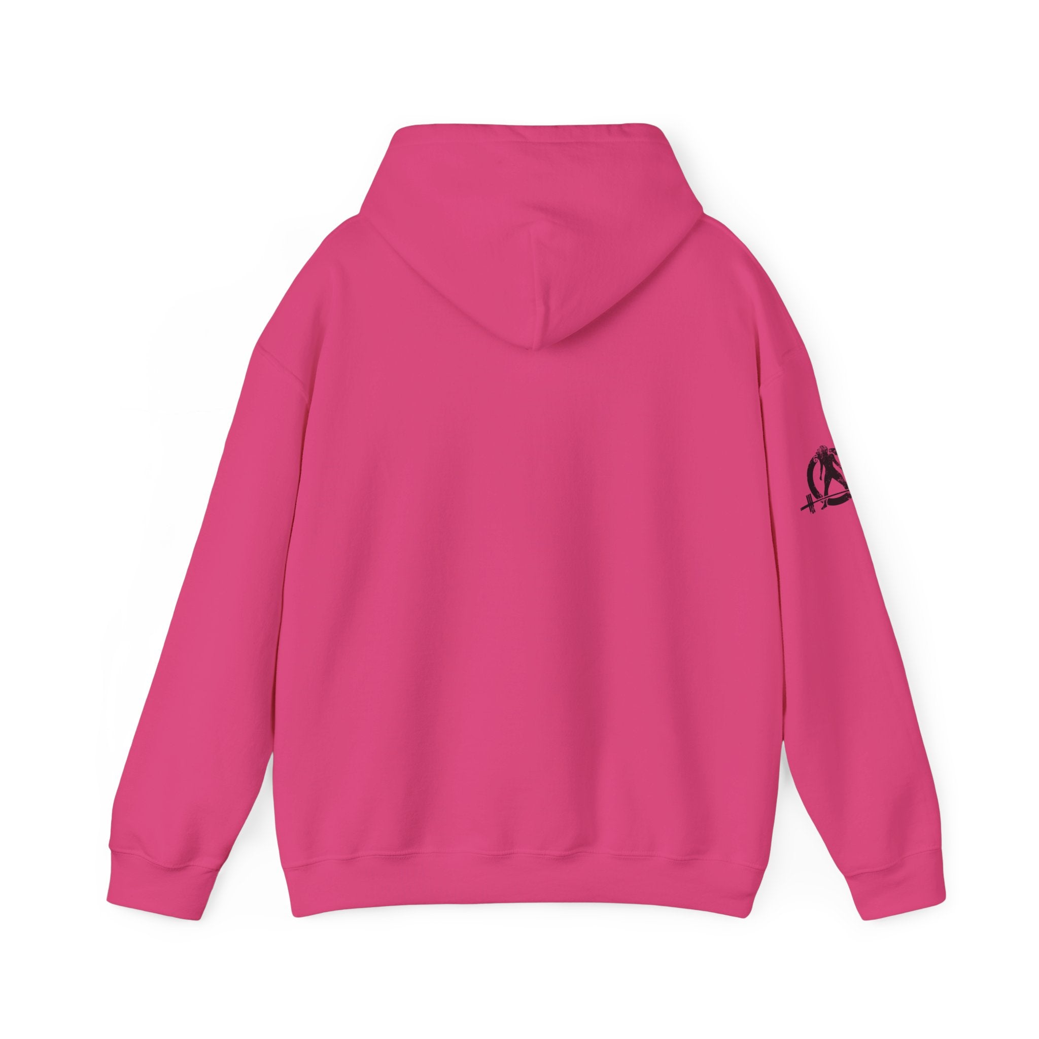 45 + 45 = 135 - Unisex Heavy Blend Hooded Sweatshirt  - Front Black & Shoulder Logo