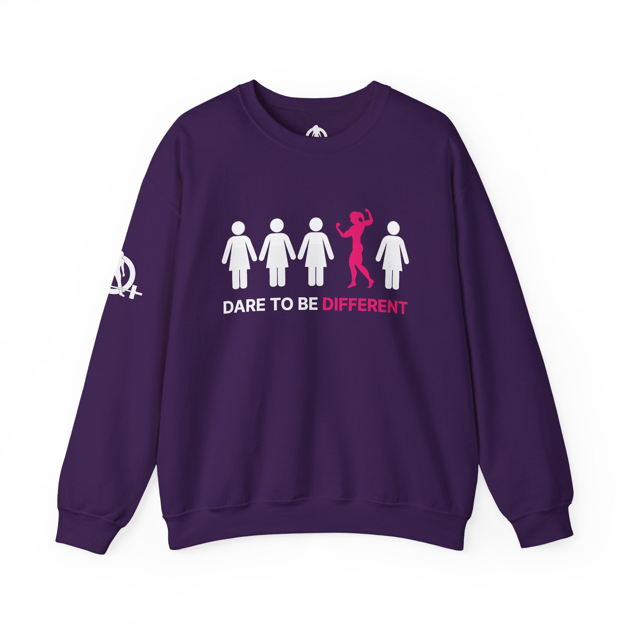 Dare To Be Different - Flex - Unisex Heavy Blend™ Crewneck Sweatshirt - Front  Logo
