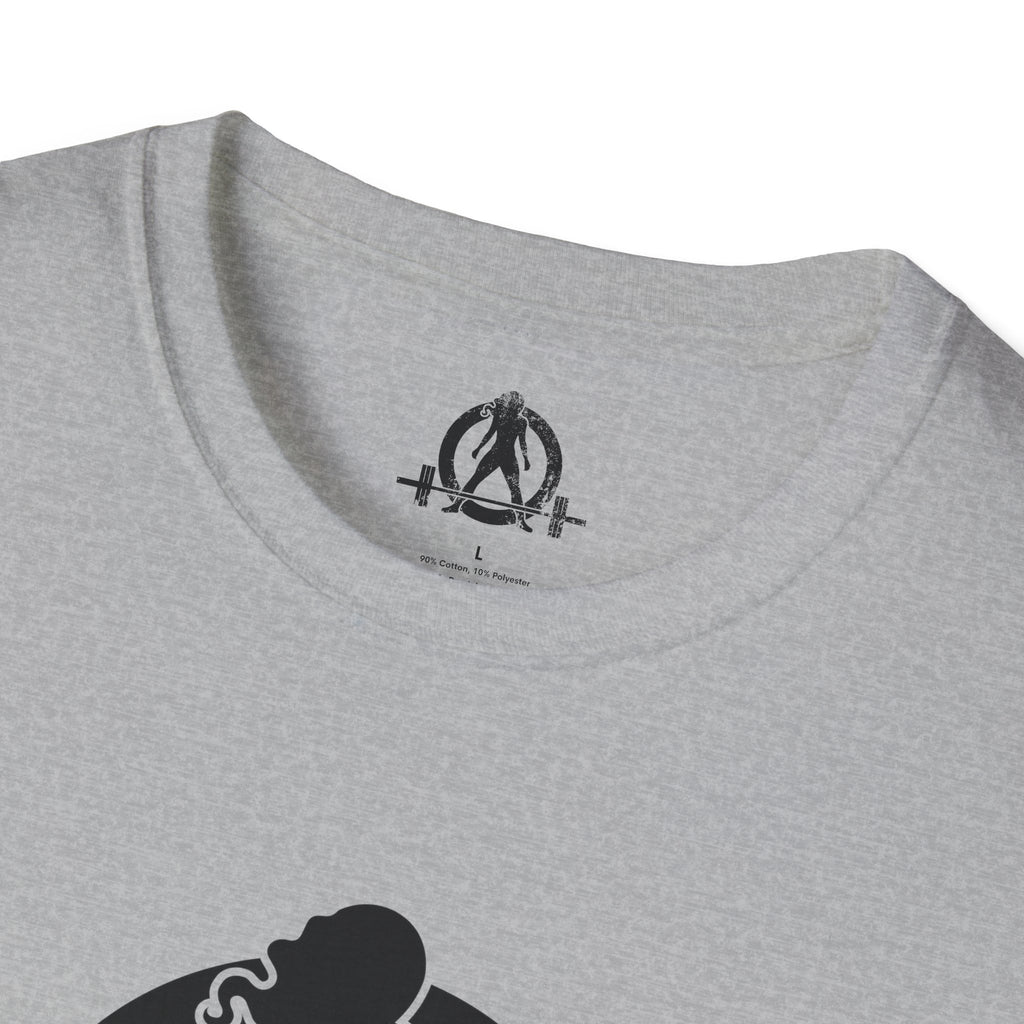 Iron Sharpens Iron - Unisex Softstyle T-Shirt - Black Logo Front & Back