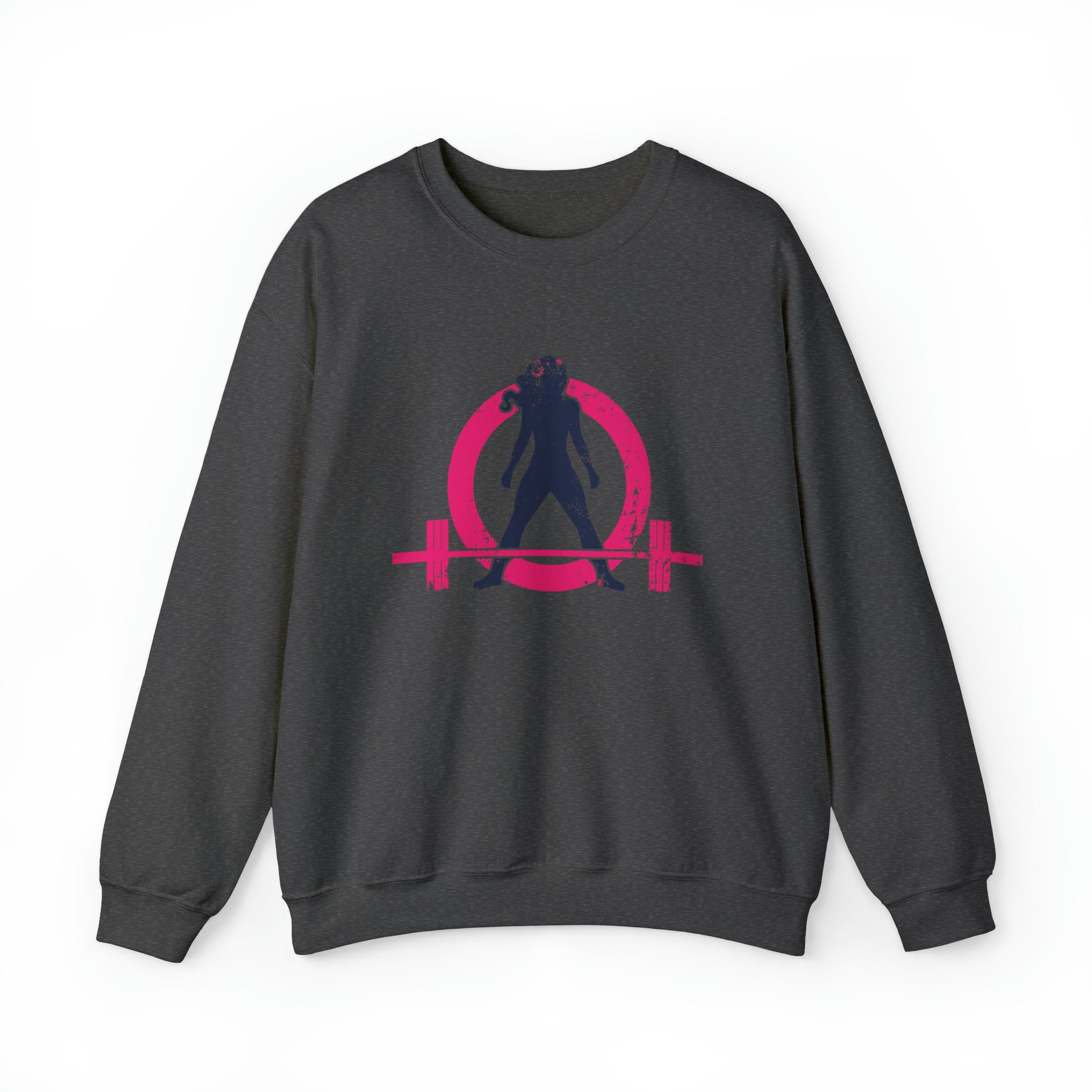 Distressed Logo - Unisex Heavy Blend™ Crewneck Sweatshirt - Color Logo
