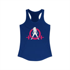 WWLW Classic Logo Racer Back Tank Top (BEST SELLER) - Women's Ideal Racerback Tank - Classic Light Logo - Plain Back