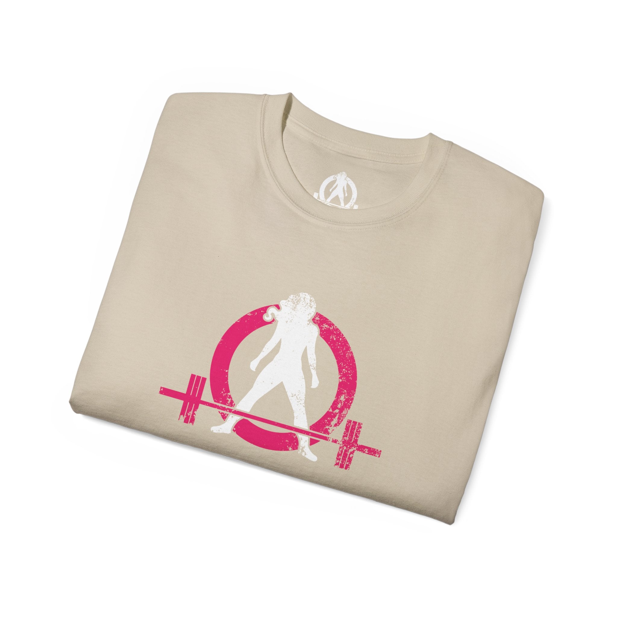Distressed - Unisex Ultra Cotton Tee - Inverted Color Logo - Plain Back (BEST SELLER)
