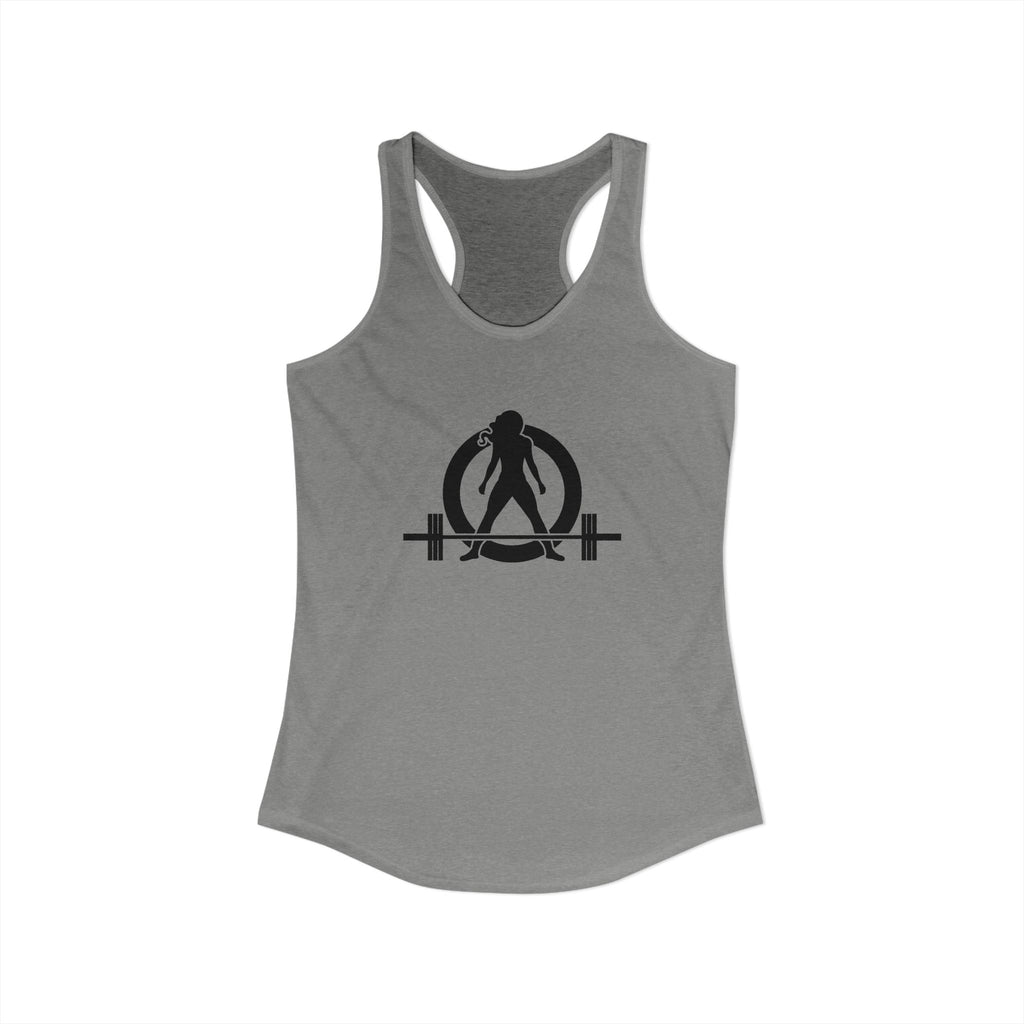 Everything Hurts & I'm Hungry - Women's Ideal Racerback Tank - Black Print Front & Back