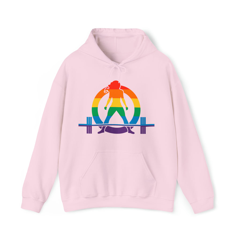 Pride Color Logo - Strong Is Beautiful - Unisex Heavy Blend Hooded Sweatshirt