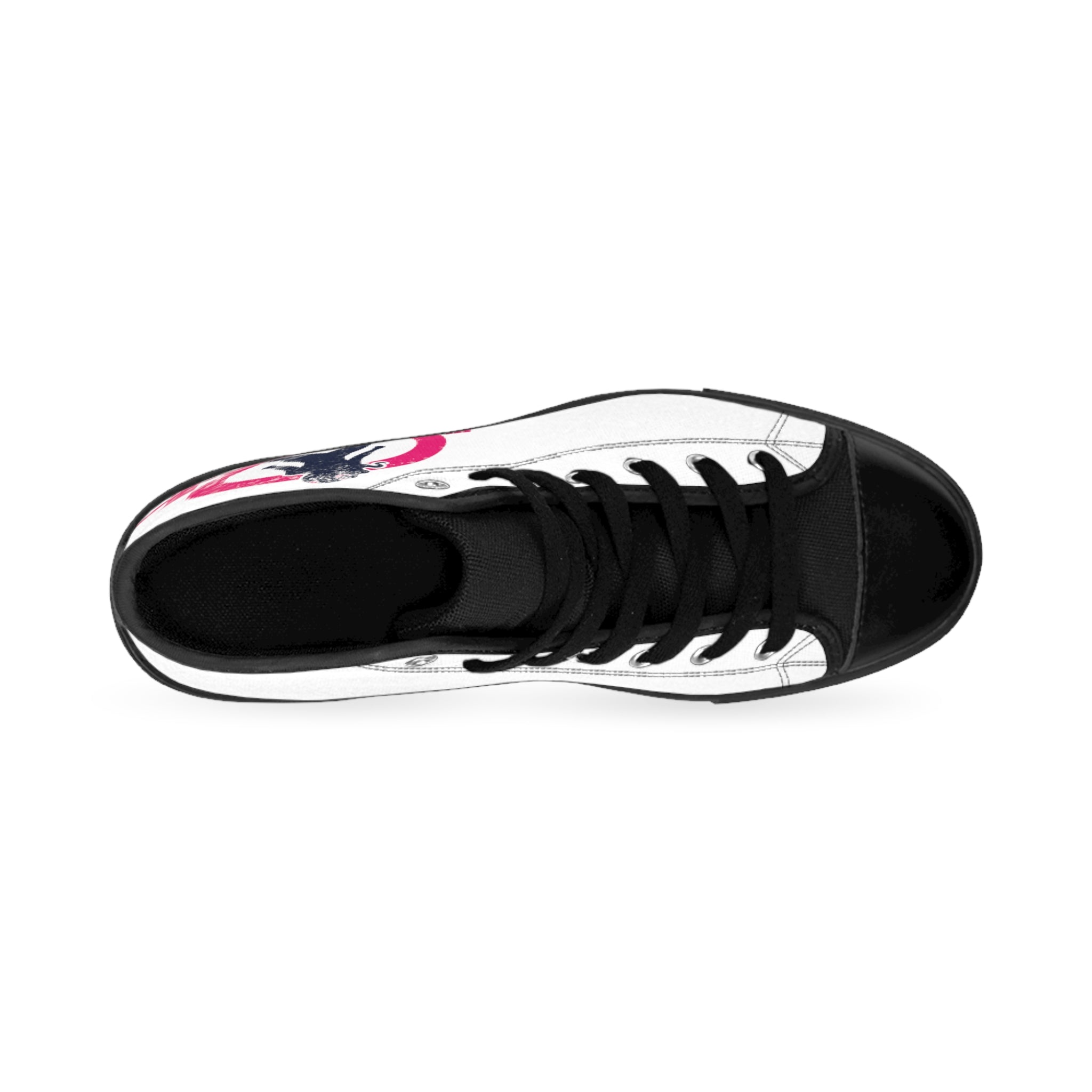 Women's Classic Sneakers - White - Classic Distressed Logo