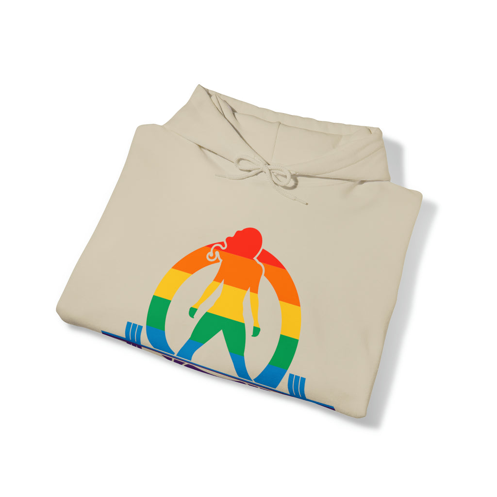 Pride Color Logo - Strong Is Beautiful - Unisex Heavy Blend Hooded Sweatshirt