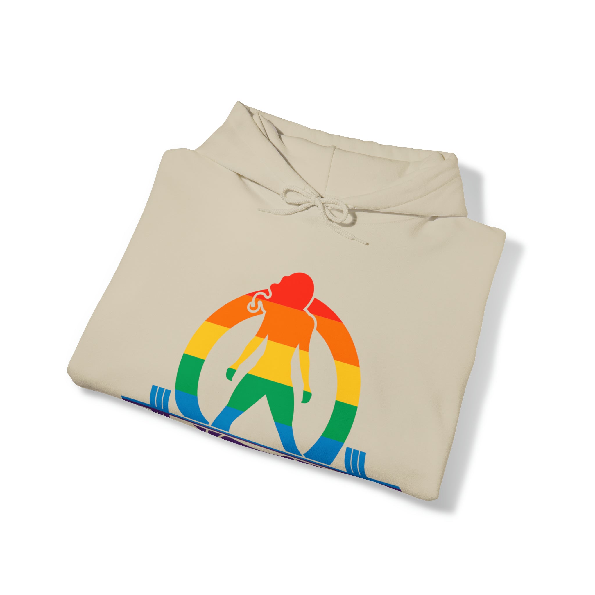 Pride Color Logo - Strong Is Beautiful - Unisex Heavy Blend Hooded Sweatshirt