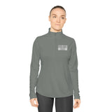 Star Barbell - Ladies Quarter-Zip Pullover - White Logo