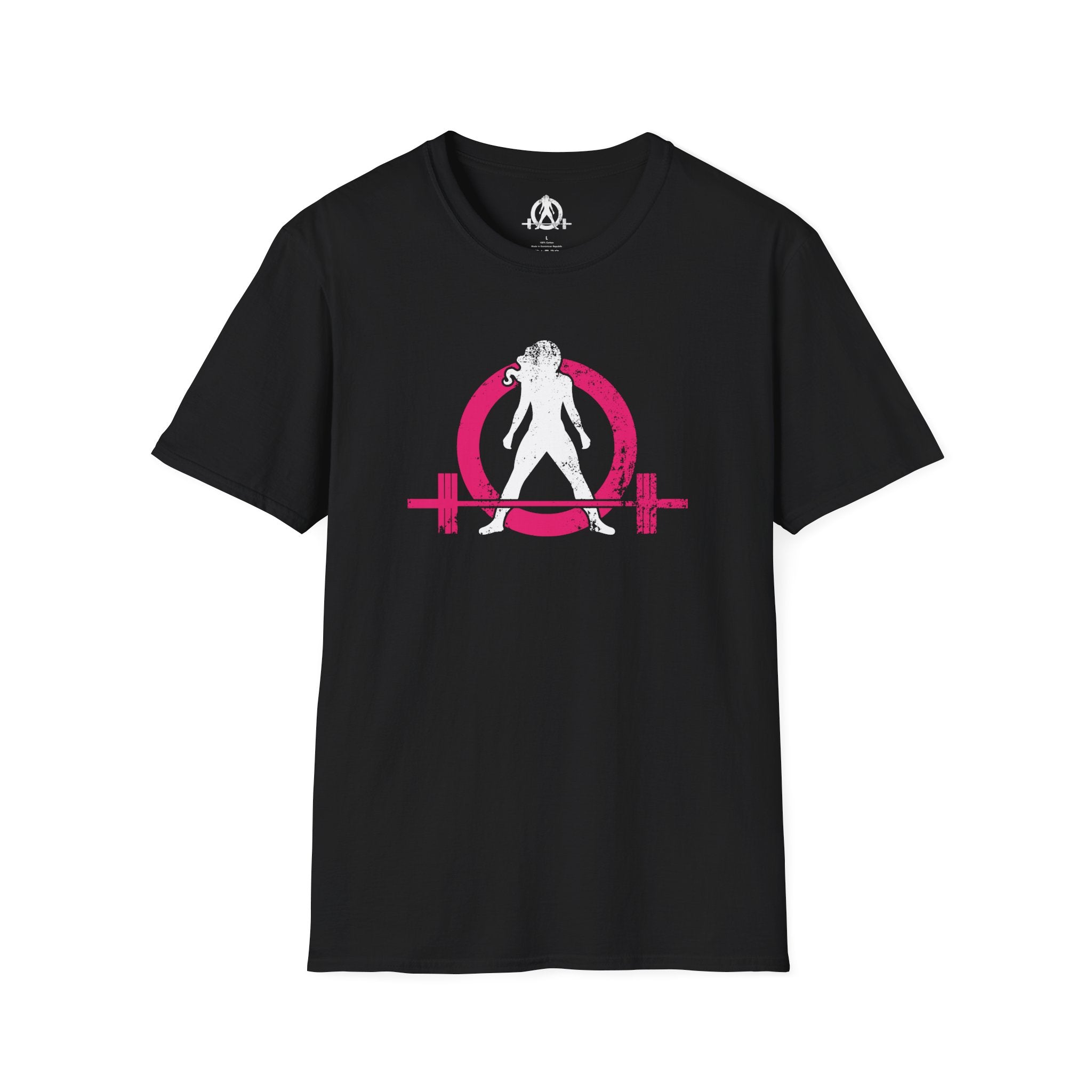 Unisex Softstyle T-Shirt - Color Distressed Logo - Plain Back
