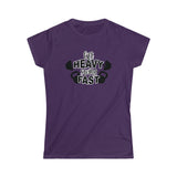 Lift Heavy Swing Fast - Women's Softstyle Tee - Black Logo
