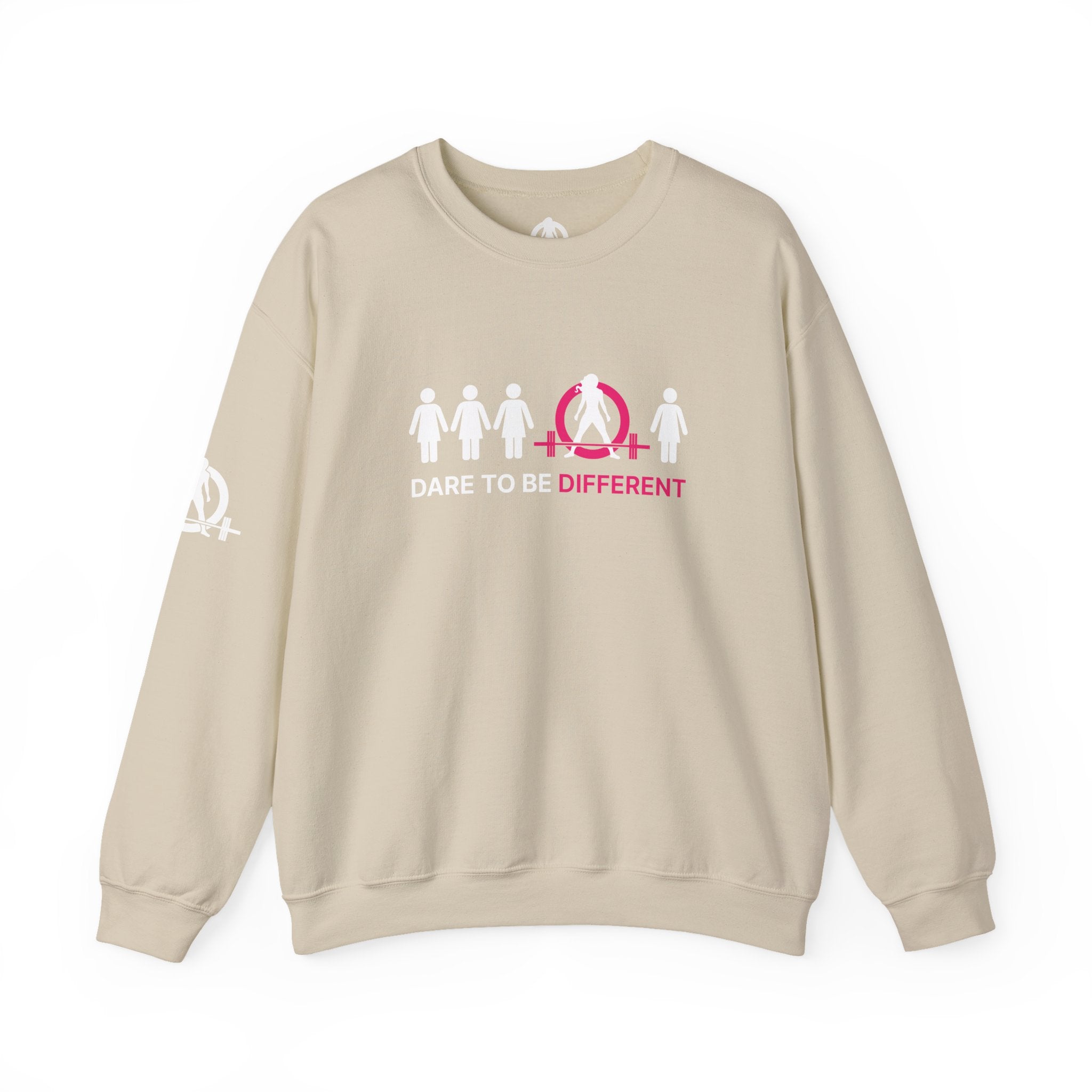 Dare To Be Different - Deadlift - Unisex Heavy Blend™ Crewneck Sweatshirt - Front  Logo Plain Back