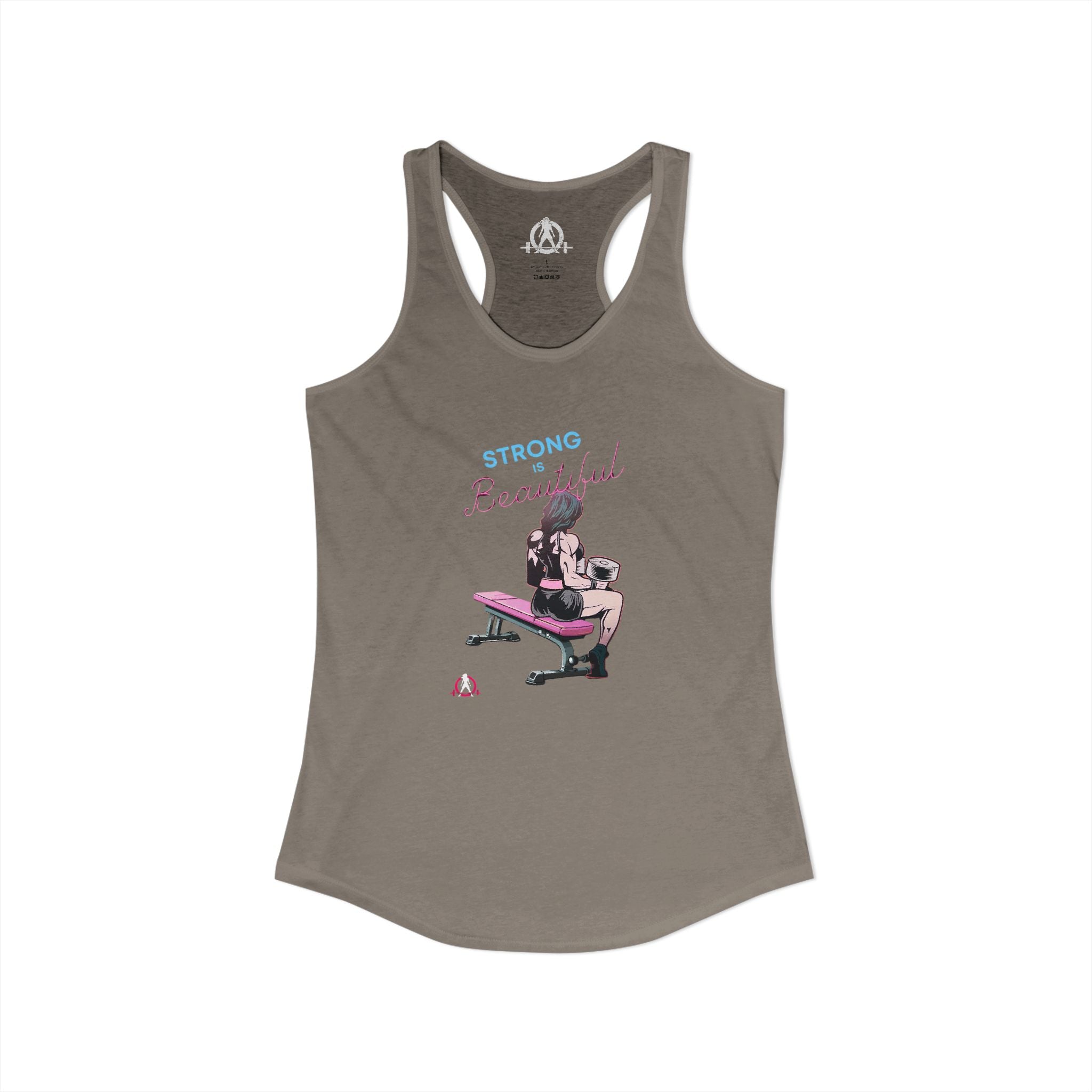 Strong Is Beautiful - Comic  - Racer Back Tank Top - Women's Ideal Racerback Tank Plain Back