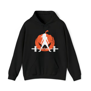 Halloween Deadlifts V2 - Unisex Heavy Blend Hooded Sweatshirt - Dark Logo