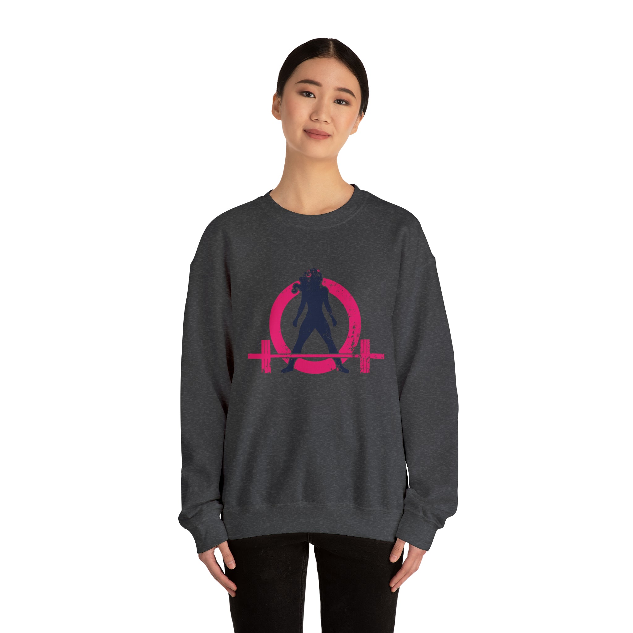 Distressed Logo - Unisex Heavy Blend™ Crewneck Sweatshirt - Color Logo